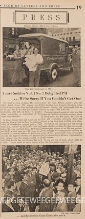 PM Daily, newspaper, 1940