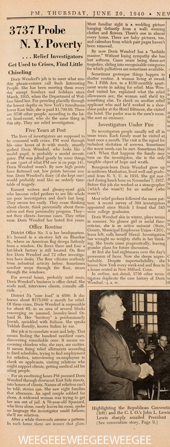 PM Daily, newspaper, 1940